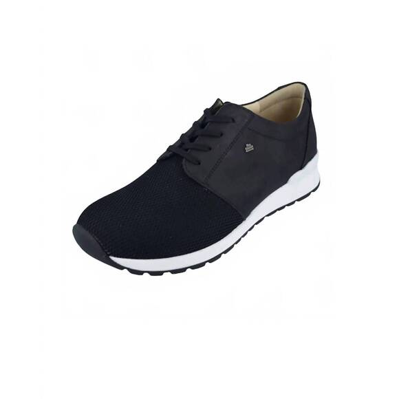 NEW FINN COMFORT men's paisley sneaker in schwarz black sensualstretch/buggy